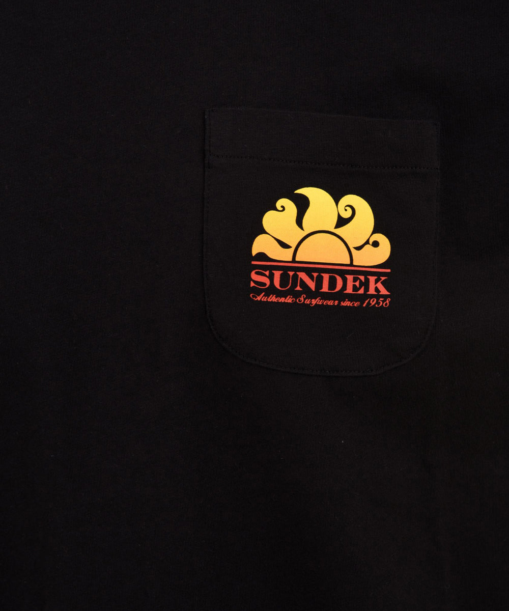 T-shirt SUNDEK Uomo M028TEJ7800 Nero