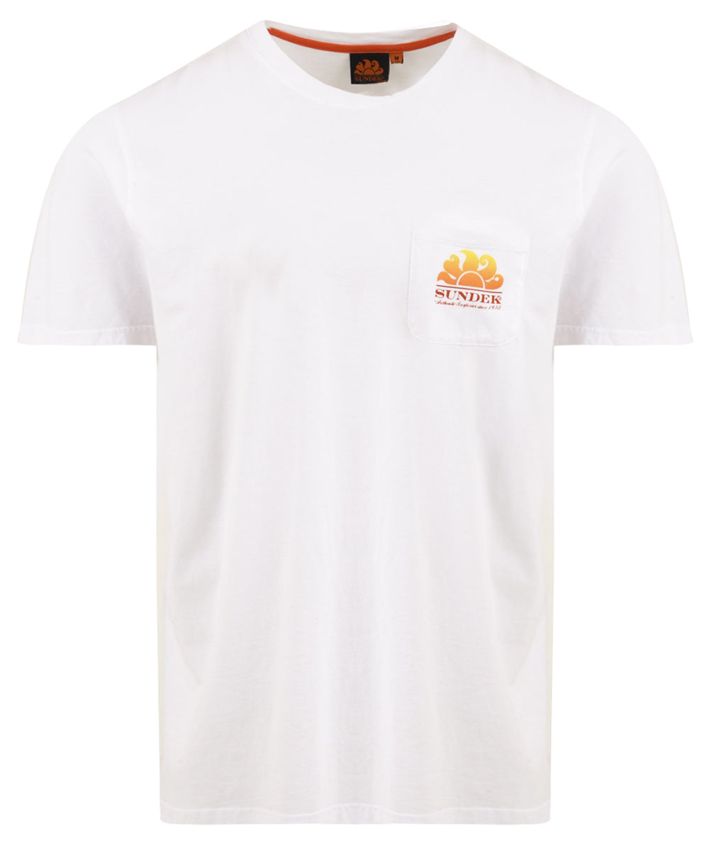 T-shirt SUNDEK Uomo M028TEJ7800 Bianco
