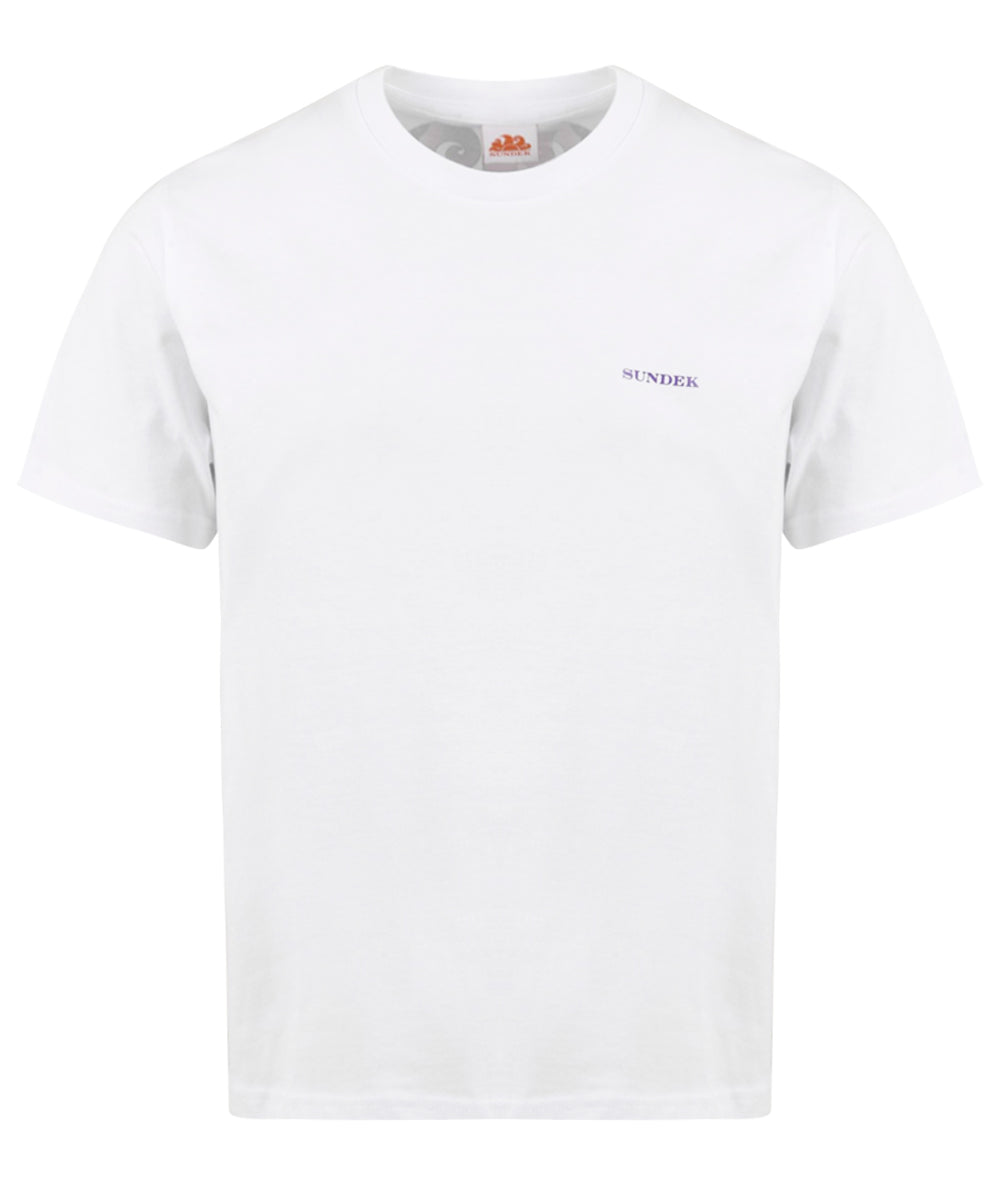 T-shirt SUNDEK Uomo M618TEJ789P Bianco