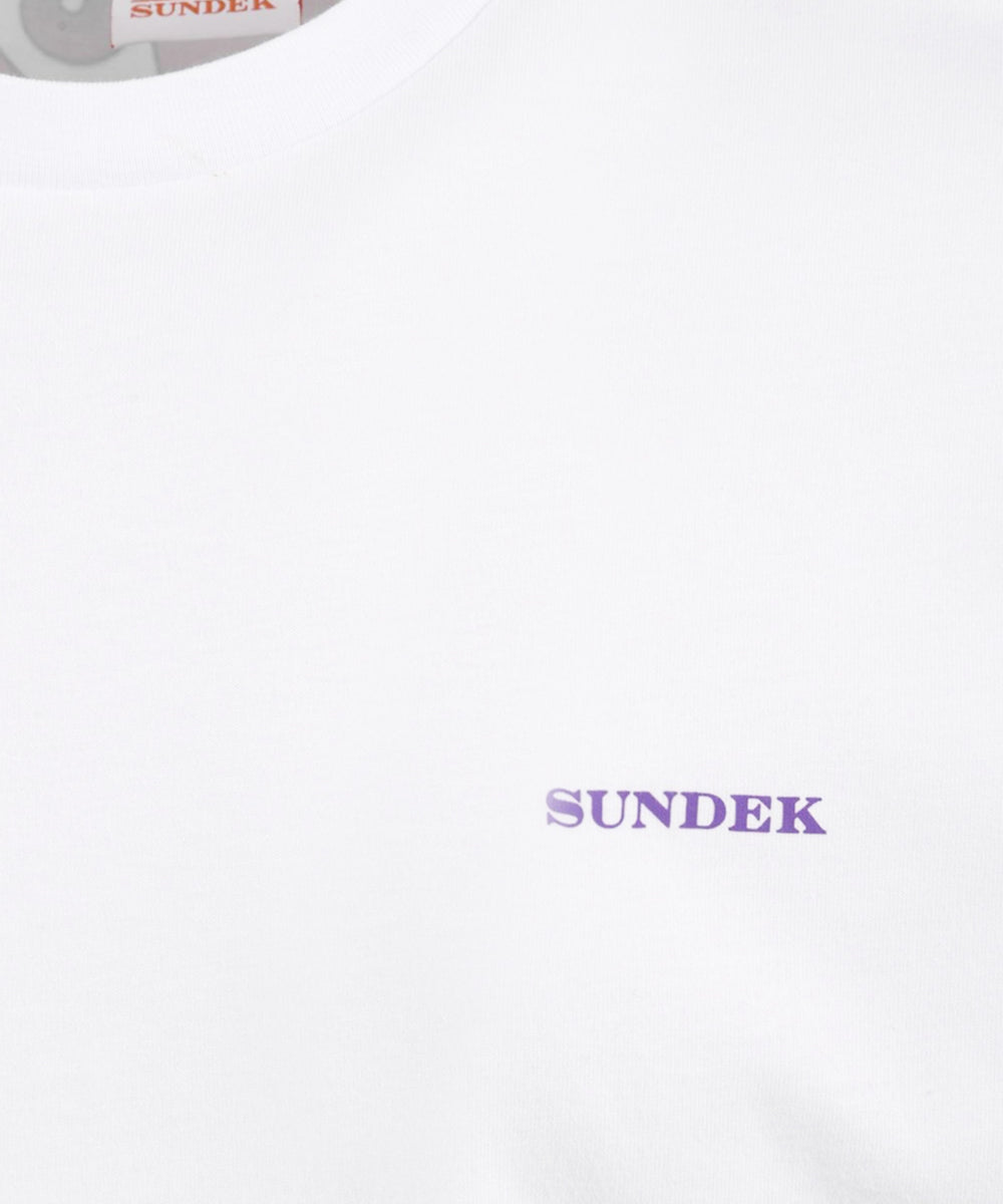 T-shirt SUNDEK Uomo M618TEJ789P Bianco