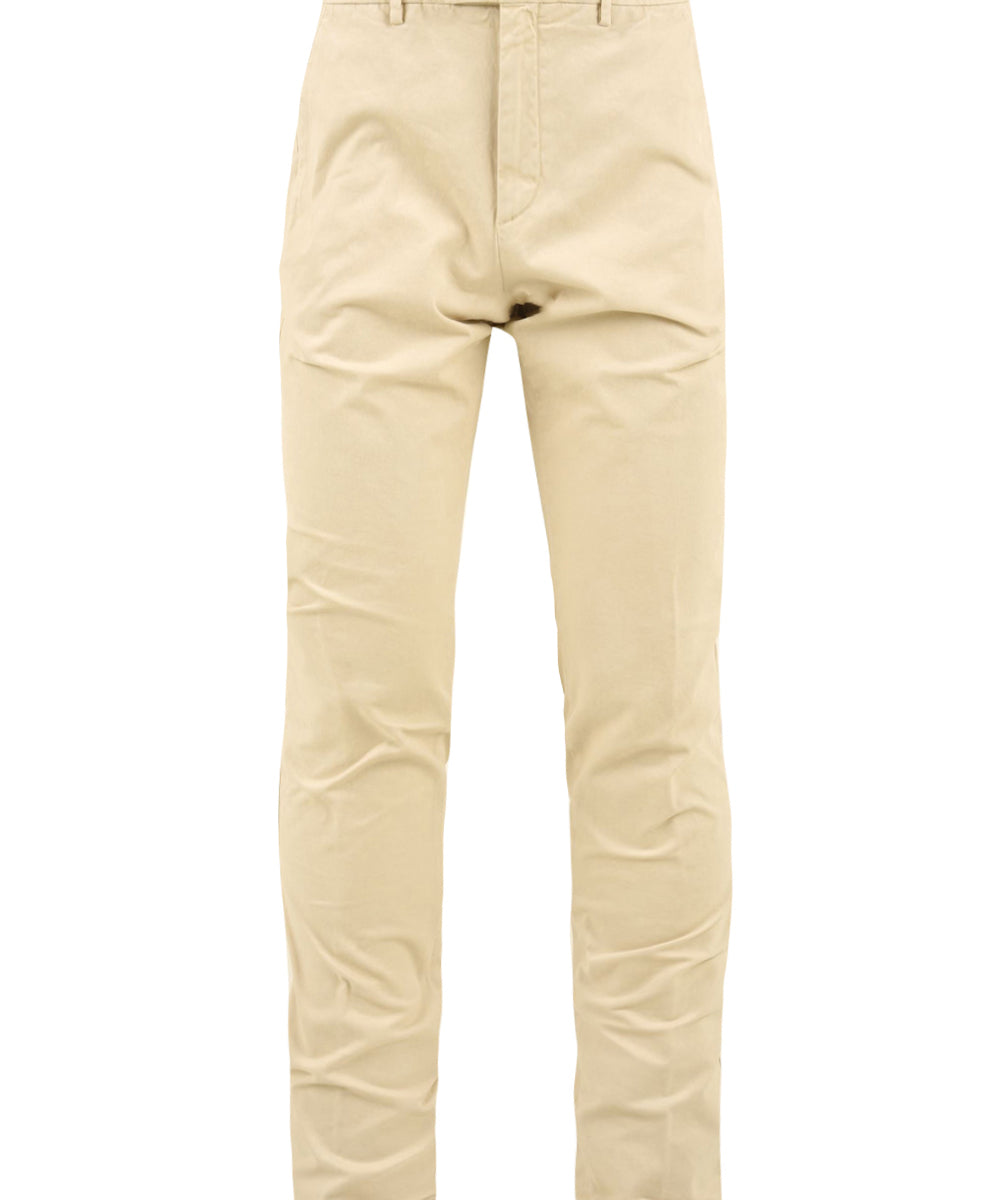Immagine del pantalone in panna da uomo firmato GTA. Il pantalone ha una gamba stretta,con chiusura con bottoni.
