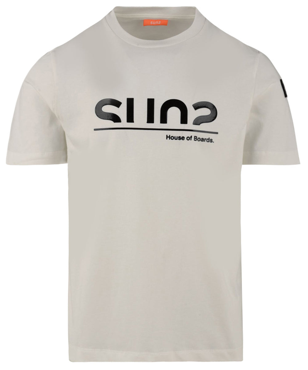 T-shirt Uomo Paolo Rubber Bianco, Suns