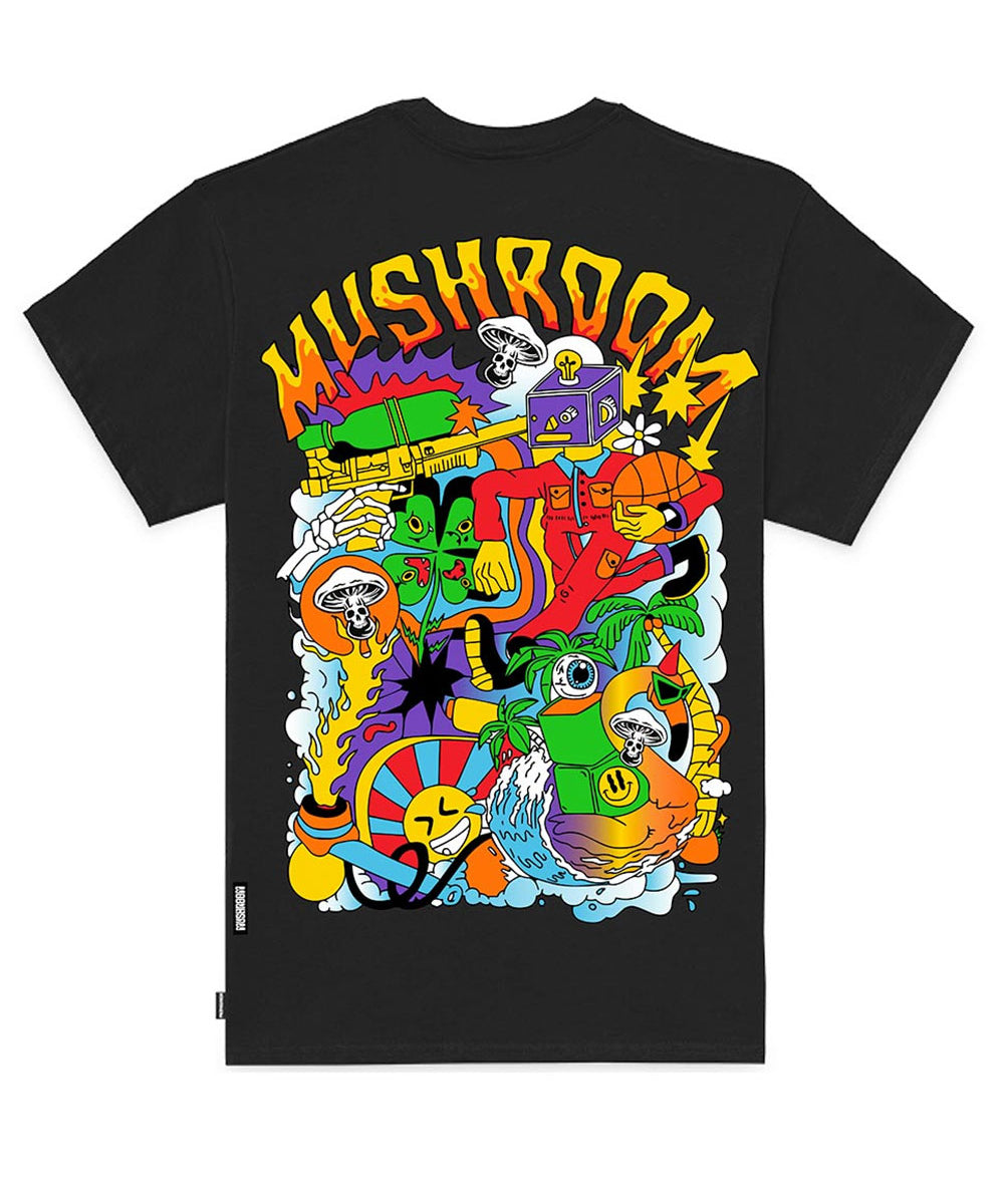 T-shirt MUSHROOM Uomo MU12024 Nero