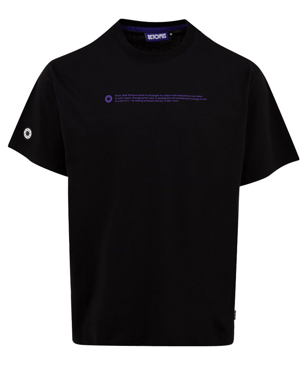 T-shirt OCTOPUS Uomo 24SOTS18 Nero