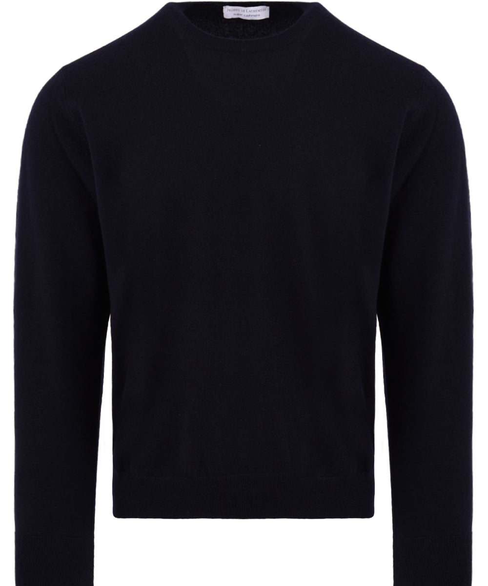 Maglione girocollo in Cashmere FILIPPO DE LAURENTIIS Uomo - Blue