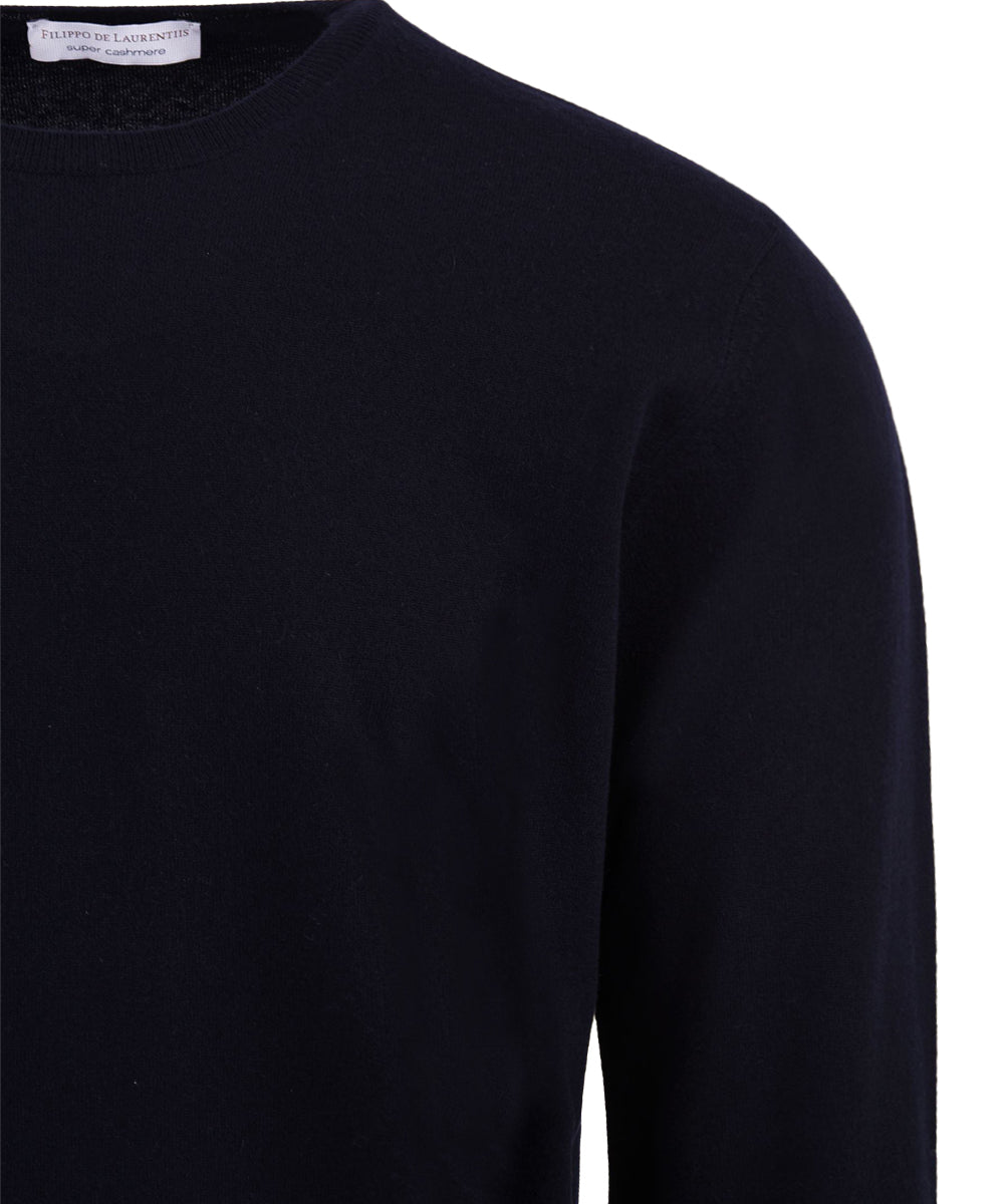 Maglione girocollo in Cashmere FILIPPO DE LAURENTIIS Uomo - Blue