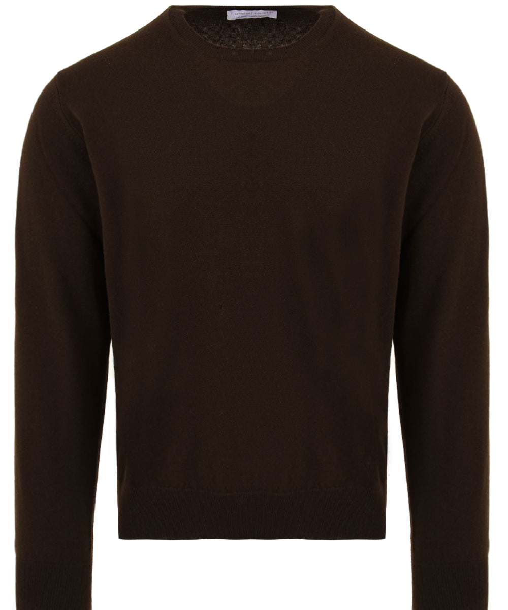 Maglione girocollo in Cashmere FILIPPO DE LAURENTIIS Uomo - Marrone