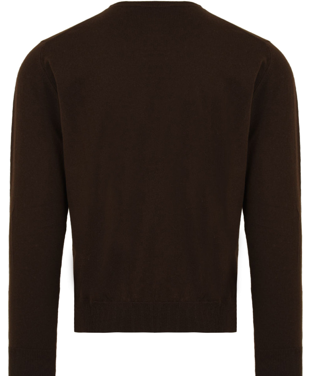 Maglione girocollo in Cashmere FILIPPO DE LAURENTIIS Uomo - Marrone