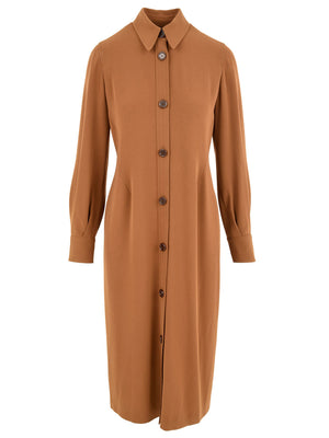 Robe longue pour femme avec fermeture boutonnée