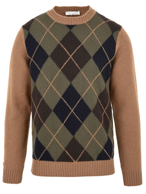 Maglione Girocollo con rombi FILIPPO DE LAURENTIIS Uomo - Multicolore