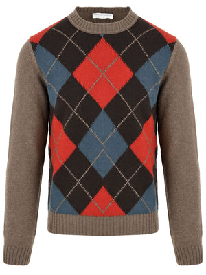 Maglione Girocollo con rombi FILIPPO DE LAURENTIIS Uomo - Multicolore