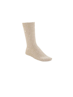 Chaussettes Femme Coton Flammé Beige
