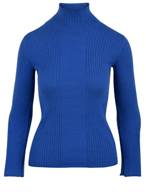 Dolcevita Donna a coste blu
