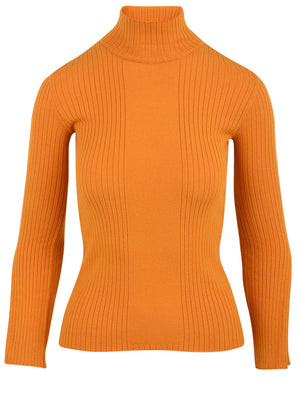 Dolcevita Donna a coste arancio