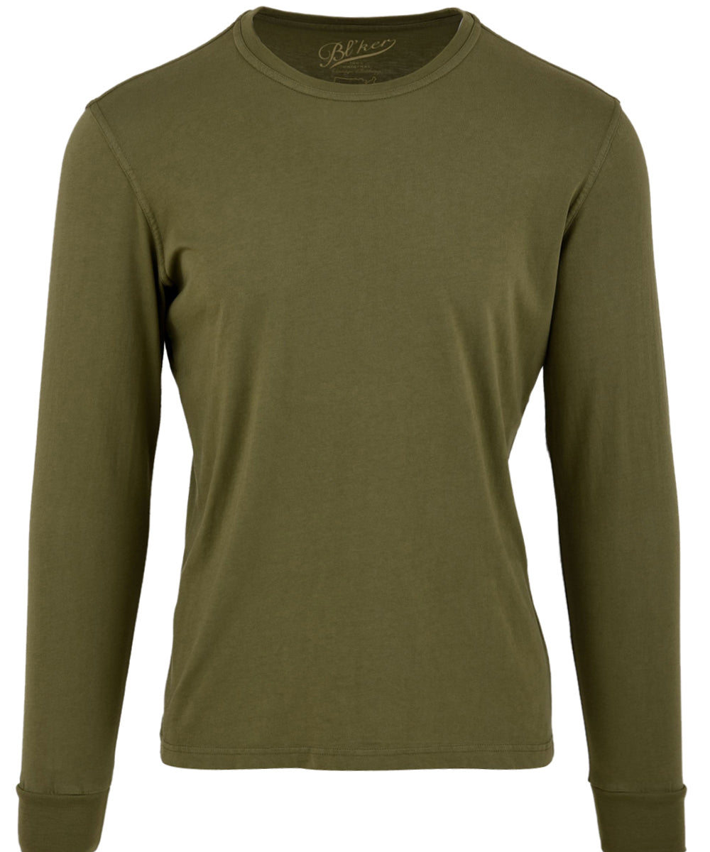 T-shirt manica lunga BL'KER Uomo BLKM-W1001 Verde