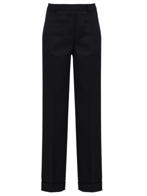 Pantalone Donna Nero a gamba larga