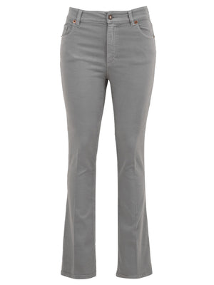 Jeans Donna Grigio con fondo a zampa
