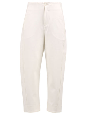 Pantalone Donna Bianco cropped