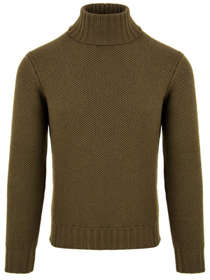Maglione Dolcevita Nido D'ape FILIPPO DE LAURENTIIS Uomo - Verde