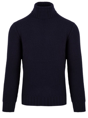 Maglione Dolcevita Nido D'ape FILIPPO DE LAURENTIIS Uomo - Blue