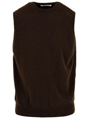 Gilet girocollo FILIPPO DE LAURENTIIS Uomo - Marrone