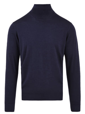 Slim fit blue men's sweater