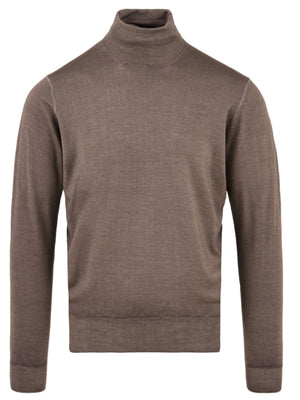 Maglione Uomo marrone slim fit