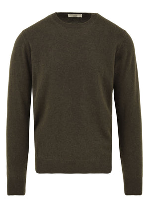 Maglione Uomo verde a girocollo