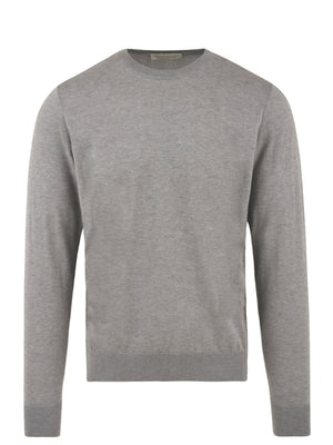 Maglione Uomo grigio in tinta unita
