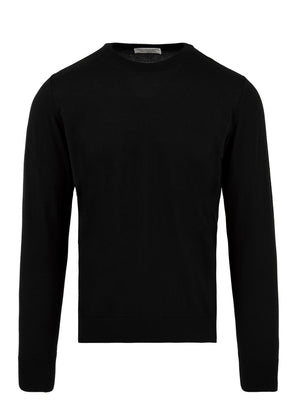 Maglione Uomo nero in tinta unita