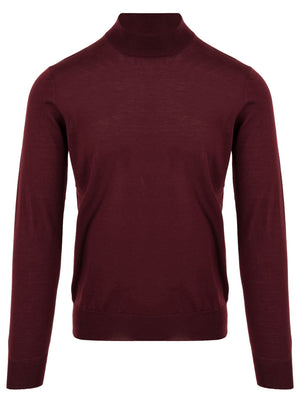 Maglione Uomo rosso a collo alto