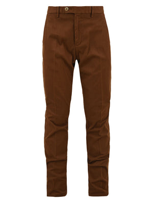 Brown skinny men's trousers