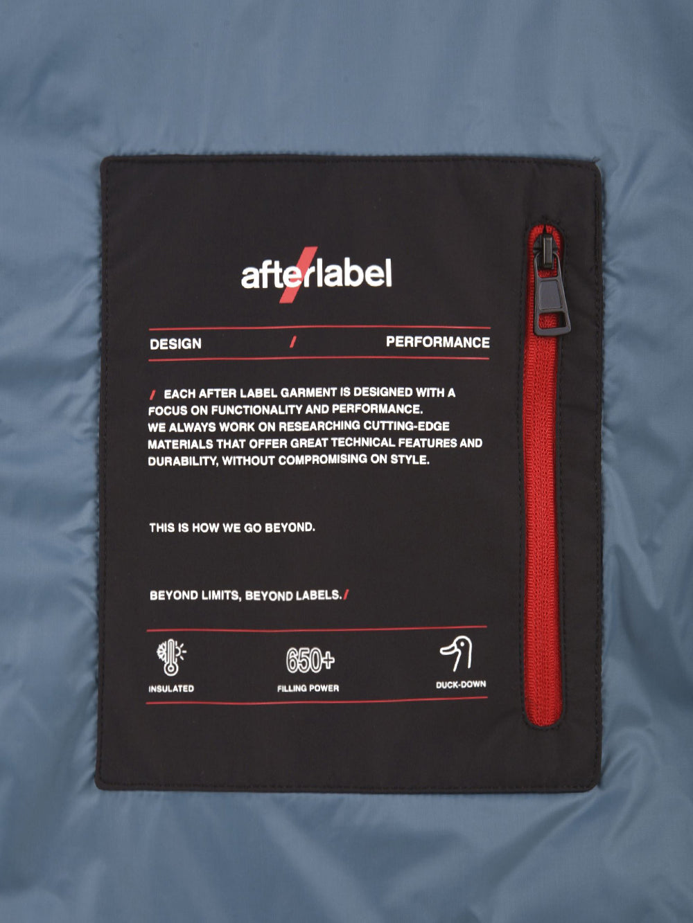 Giubbotto Verbier W01 AFTER LABEL Uomo - Blue