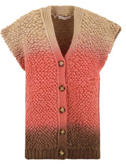 Gilet in punto pelliccia sfumato AKEP Donna - Multicolore