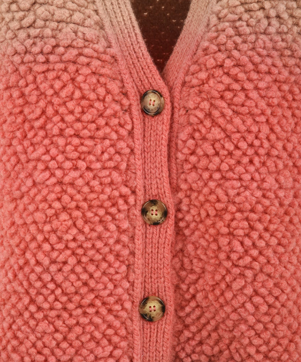 Gilet in punto pelliccia sfumato AKEP Donna - Multicolore