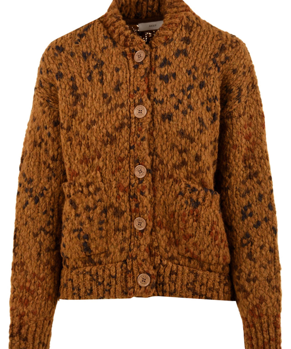 Giacca in maglia con tasconi AKEP Donna - Multicolore