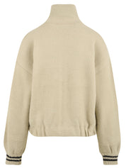 Giubbotto effetto pelo con zip AKEP Donna - Bianco