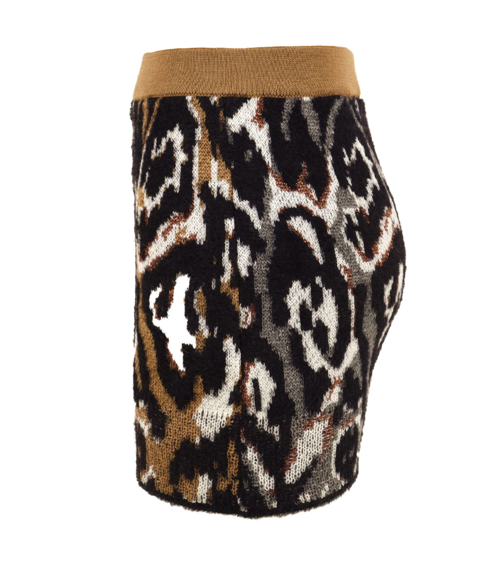 Gonna jacquard maculato AKEP Donna - Multicolore