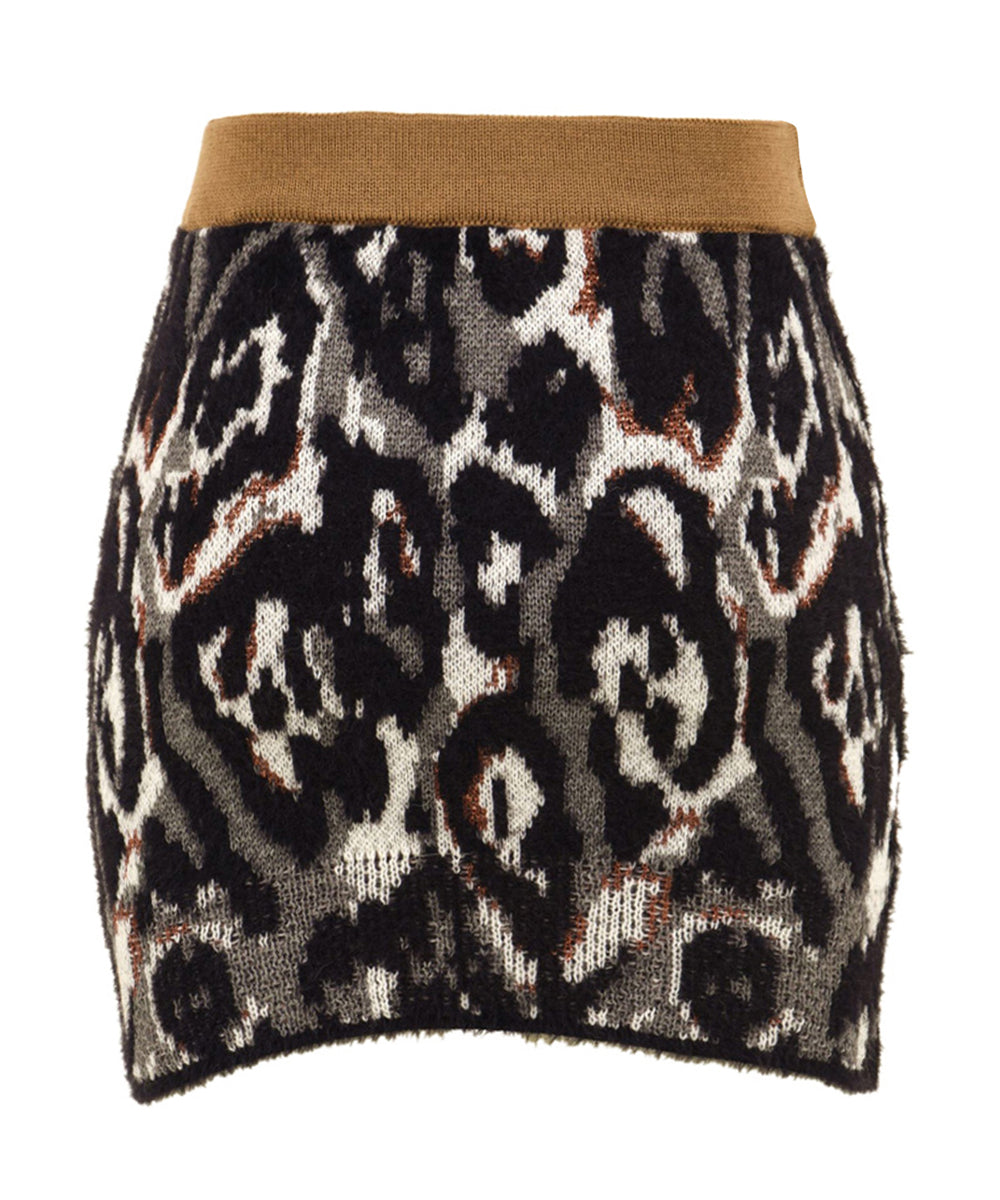 Gonna jacquard maculato AKEP Donna - Multicolore