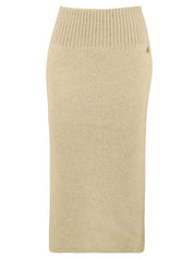 Gonna a tubino in costa inglese AKEP Donna - Beige