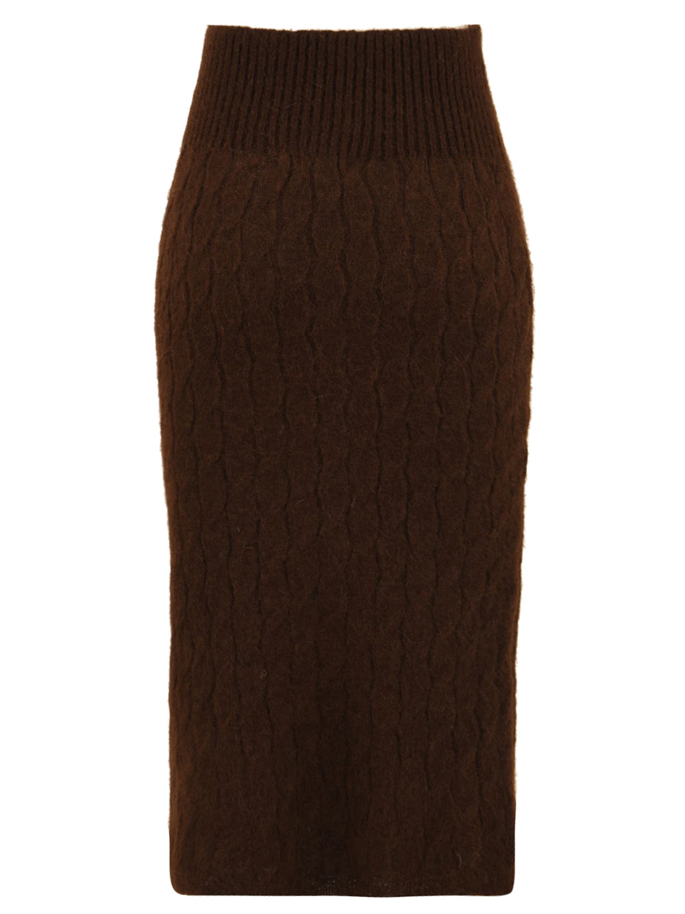 Gonna longuette in costa inglese AKEP Donna - Marrone