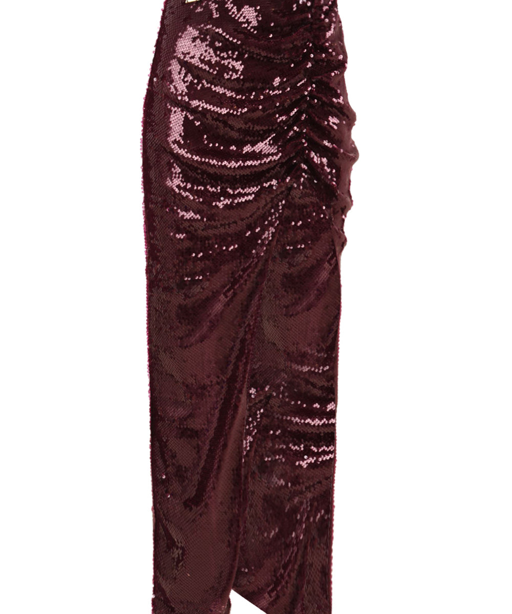 Gonna lunga pareo paillettes AKEP Donna - Rosso