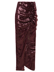 Gonna lunga pareo paillettes AKEP Donna - Rosso