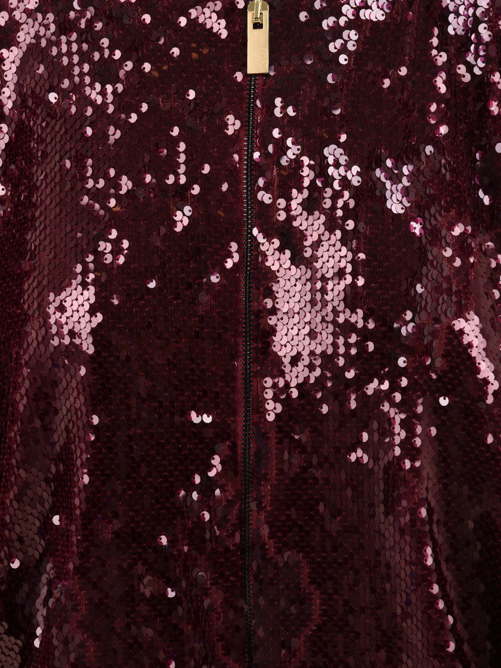 Bomber paillettato con zip AKEP Donna - Rosso