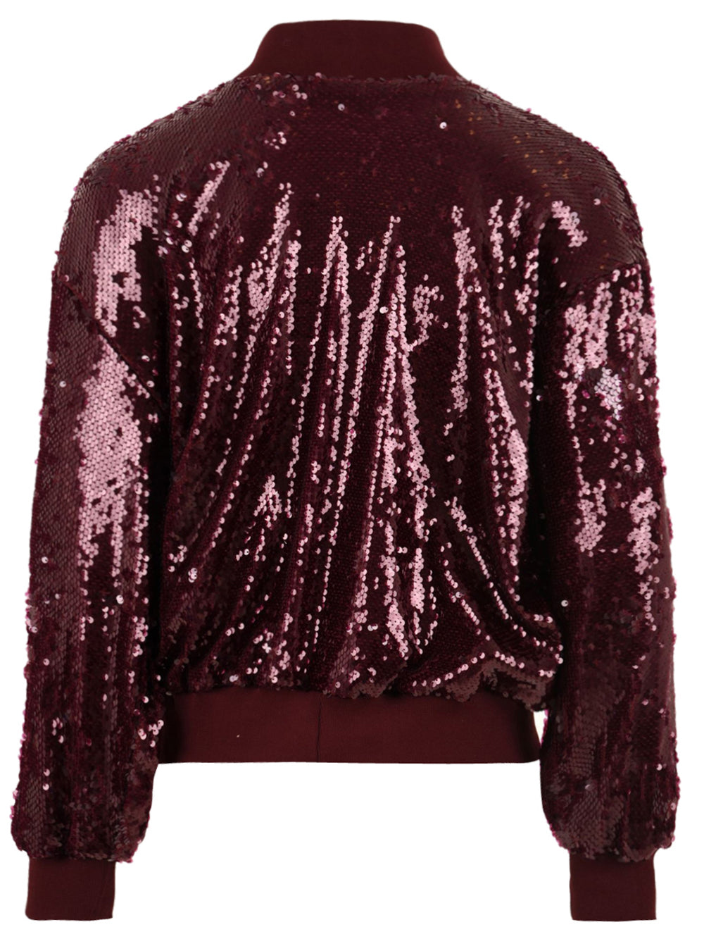 Bomber paillettato con zip AKEP Donna - Rosso