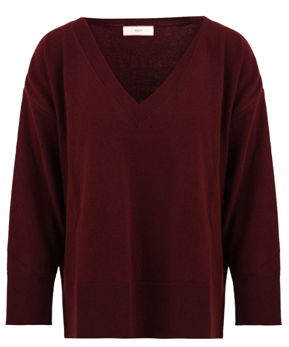 Maglia con dettagli omeri AKEP Donna - Rosso