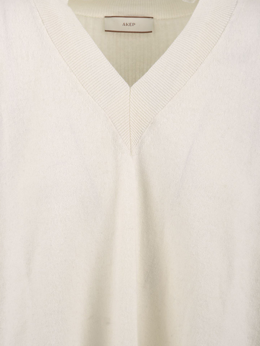 Maglia Over scollo "V" AKEP Donna - Beige