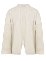 Maglia Over scollo "V" AKEP Donna - Beige