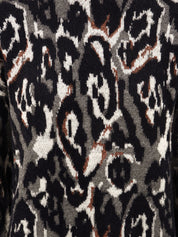 Maxipull jacquard maculato AKEP Donna - Multicolore