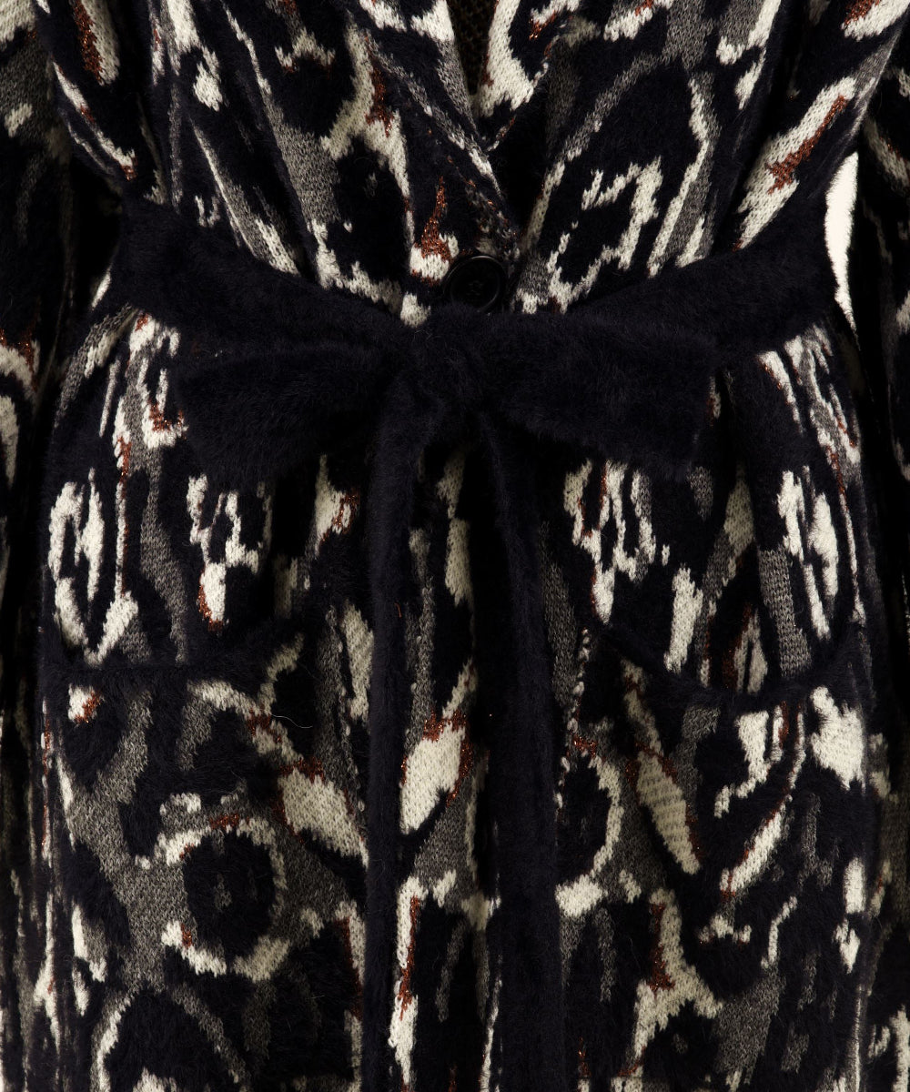 Cappotto jacquard maculato AKEP Donna - Multicolore